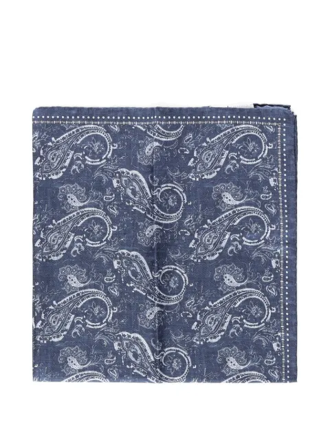 Eleventy paisley-print silk scarf