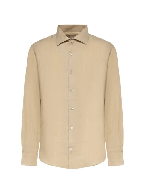 Eleventy camisa con cuello italiano