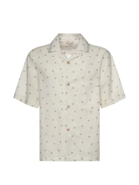 Eleventy patterned pocket shirt