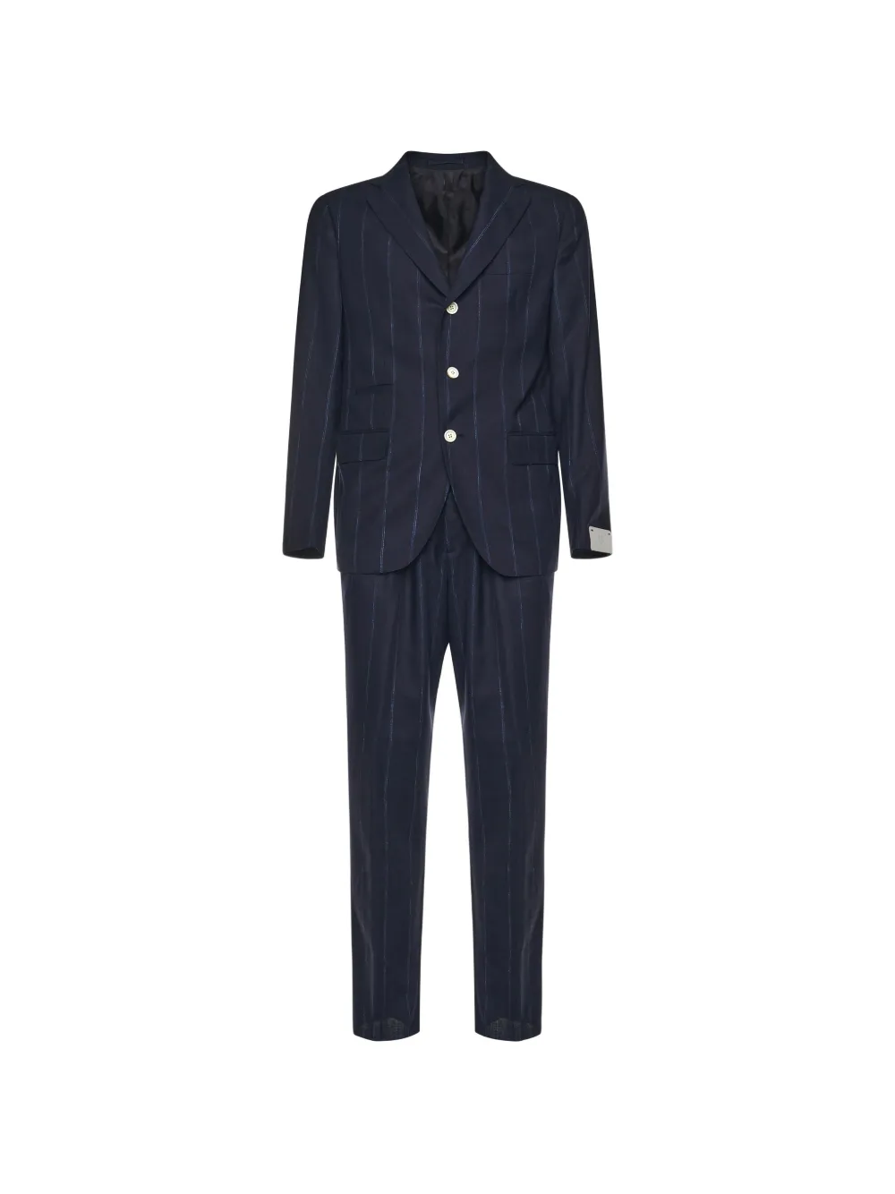 Eleventy single-breasted pinstripe suits - Blu