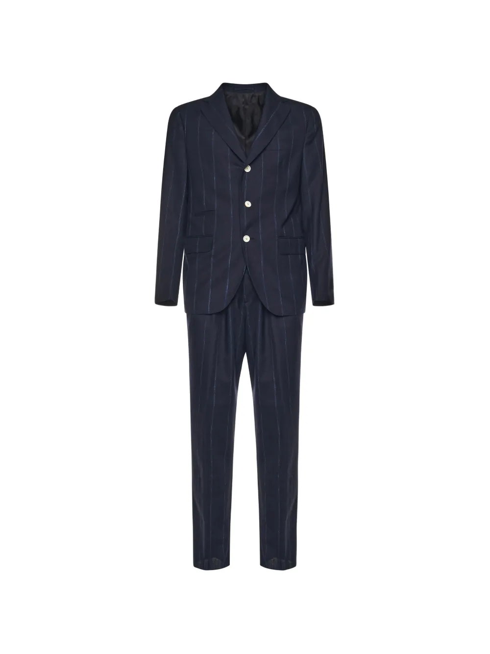 Eleventy single-breasted pinstripe suits - Blu