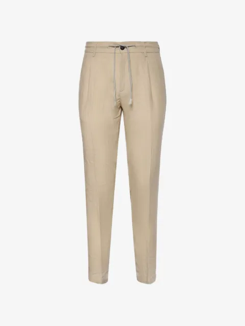 Eleventy drawstring-fastening trousers