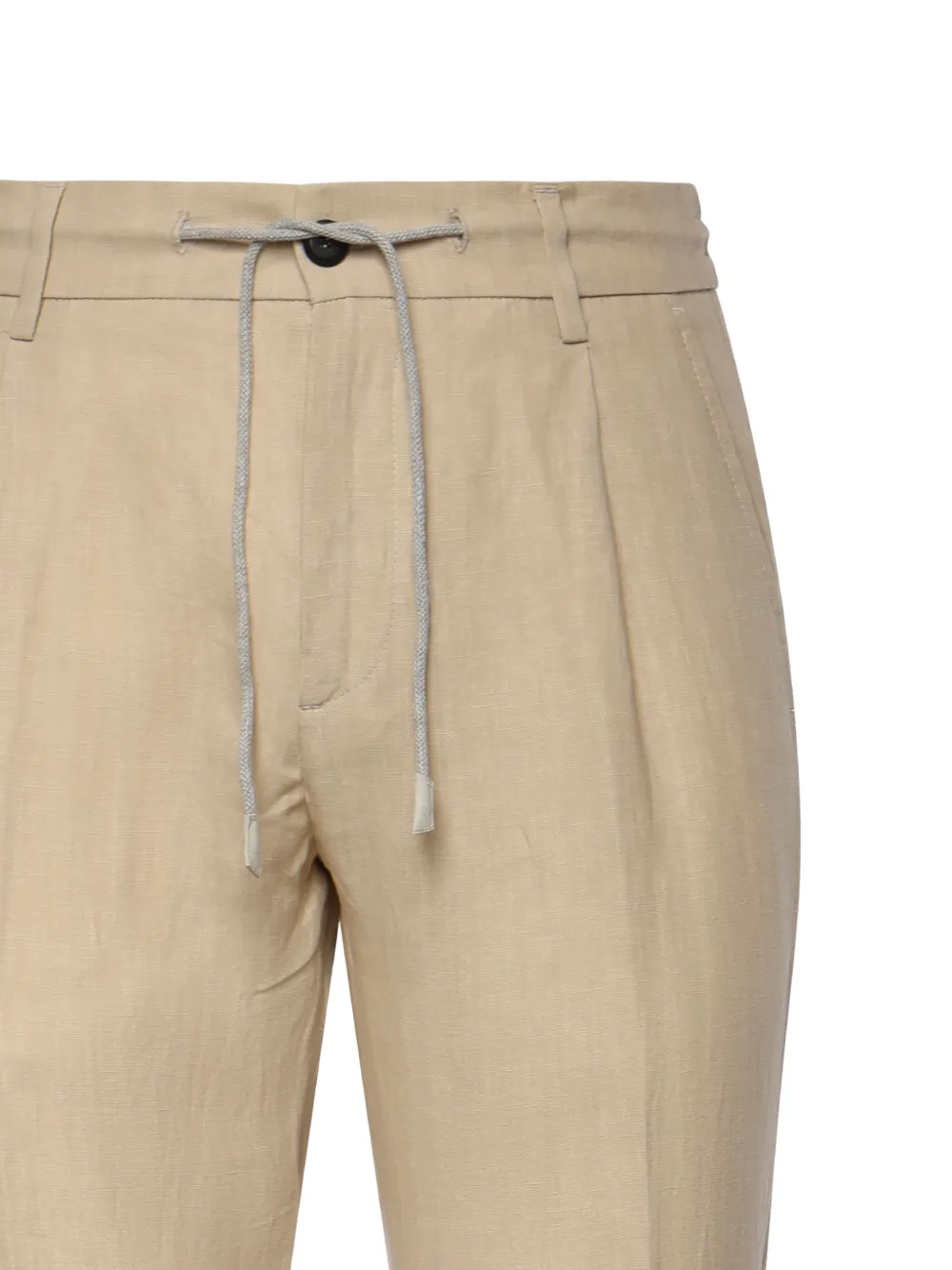 Eleventy Broek met trekkoord Beige
