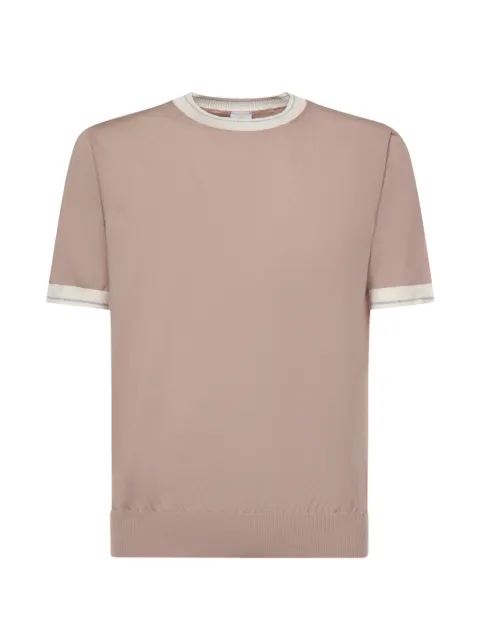 Eleventy contrast-trim T-shirt