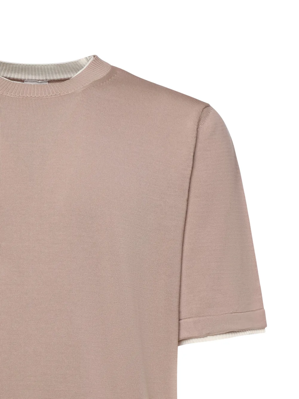 Eleventy T-shirt met ronde hals Beige