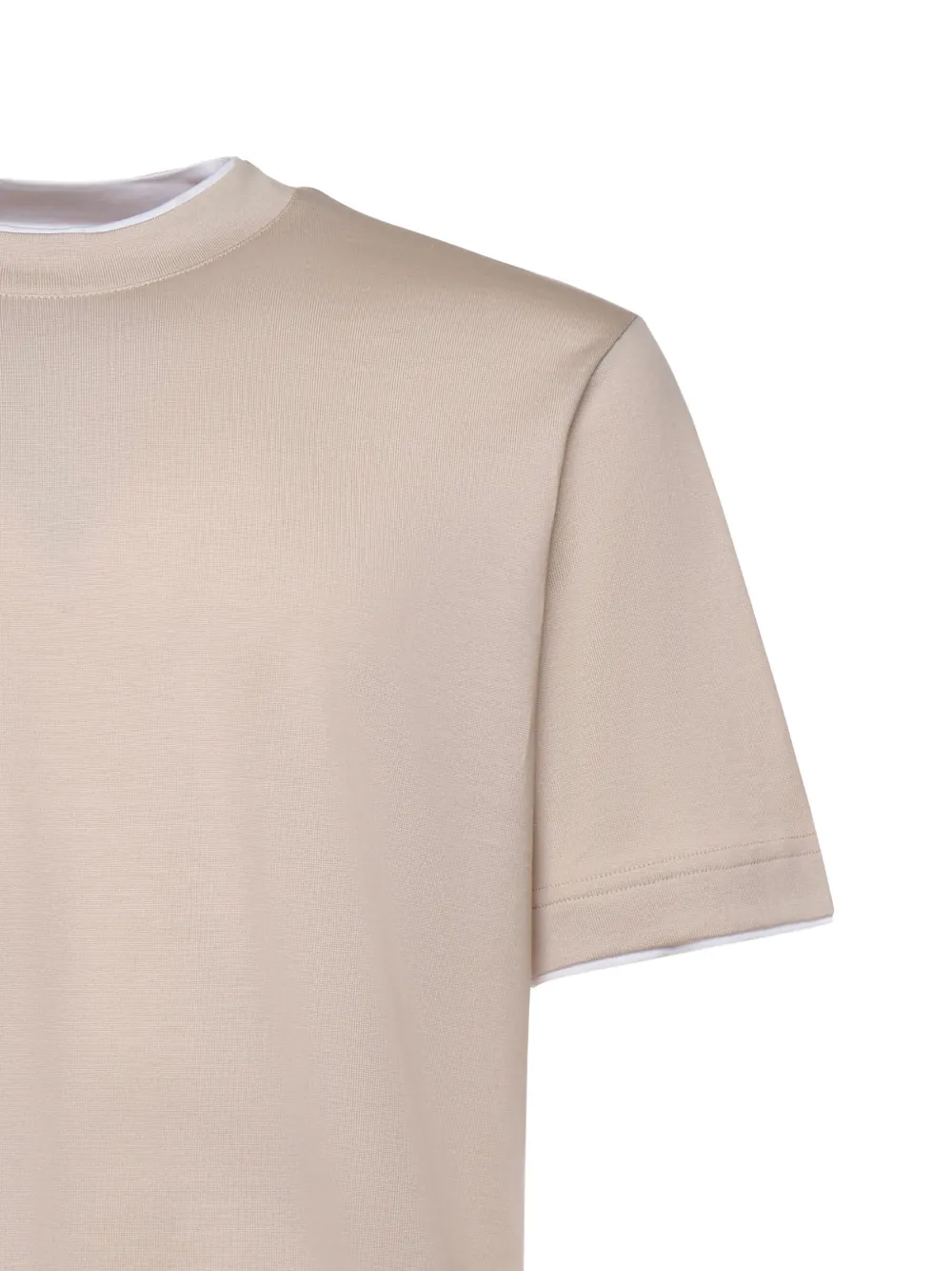 Eleventy T-shirt met ronde hals Beige