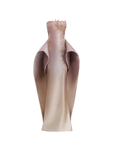 Gemy Maalouf  Strapless Ombré maxi dress