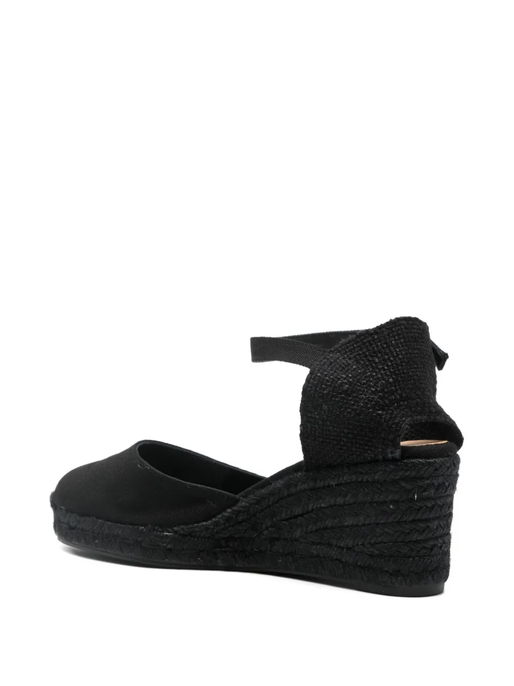 Castañer ankle strap wedge espadrilles Zwart