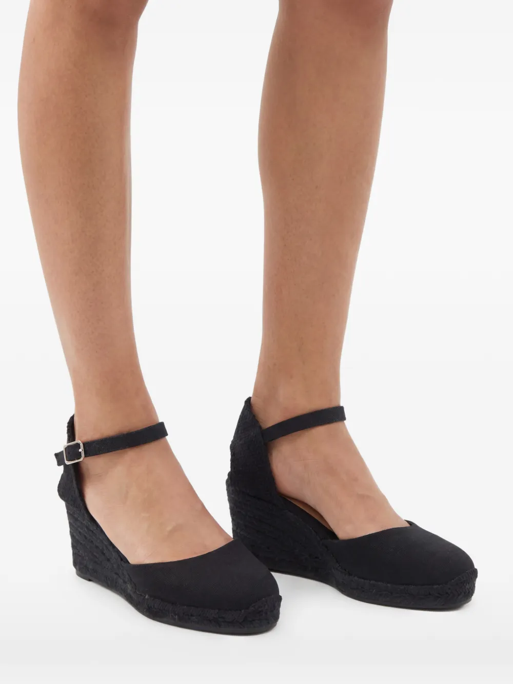 Castañer Espadrilles met enkelbandje Zwart