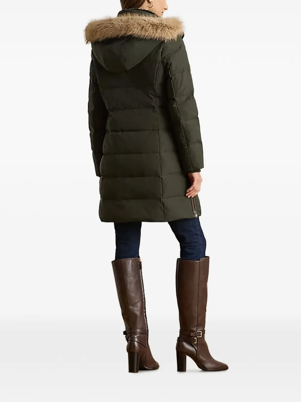 Lauren Ralph Lauren Gewatteerde jas Groen