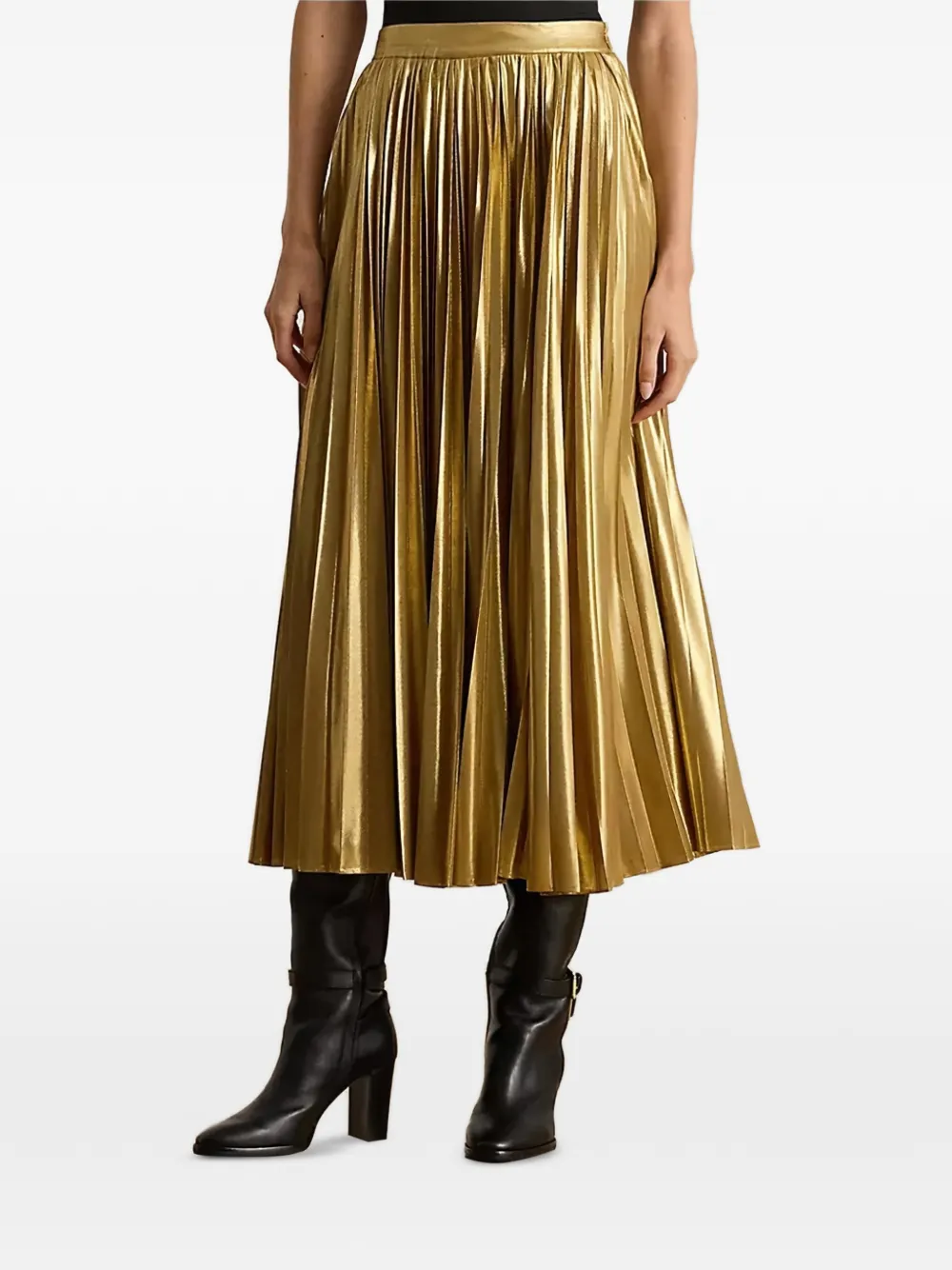 Lauren Ralph Lauren pleated skirt - Oro