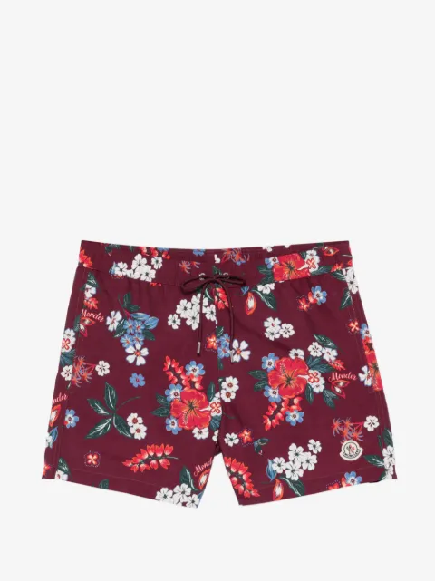 Moncler floral-print swim shorts
