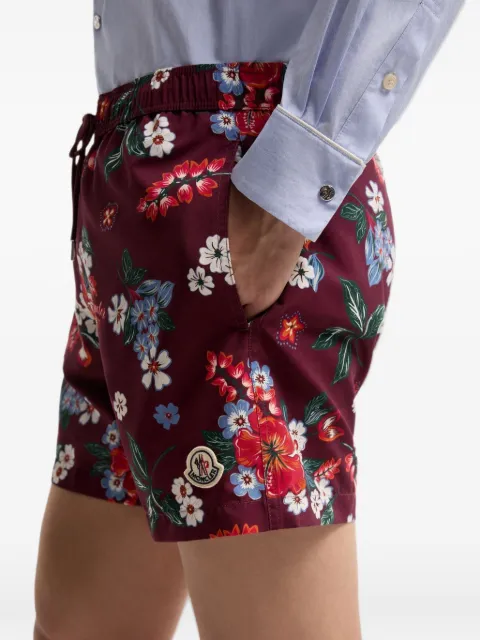 Moncler floral print swim shorts