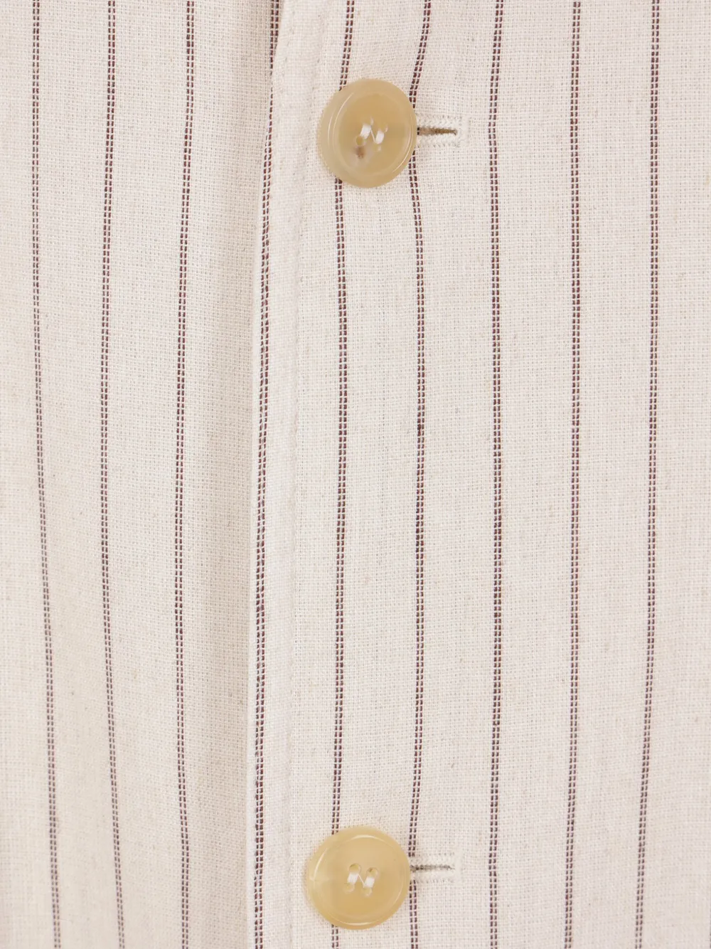 Pinstripe Collarless Blazer