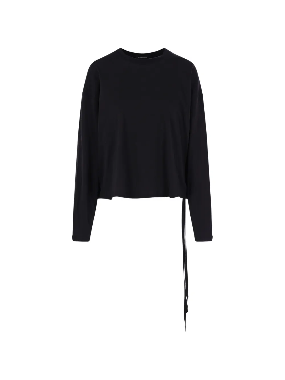 Ann Demeulemeester T-shirt con nodo - Nero