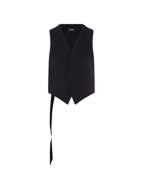 Ann Demeulemeester tie-side buttoned waistcoat