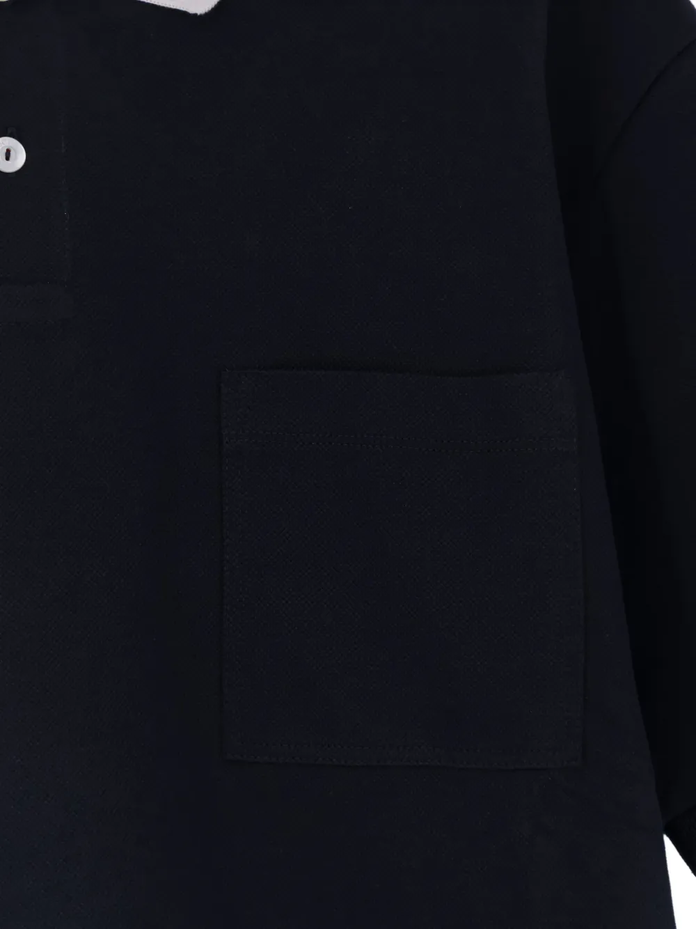 Gucci Poloshirt met borstzak Blauw