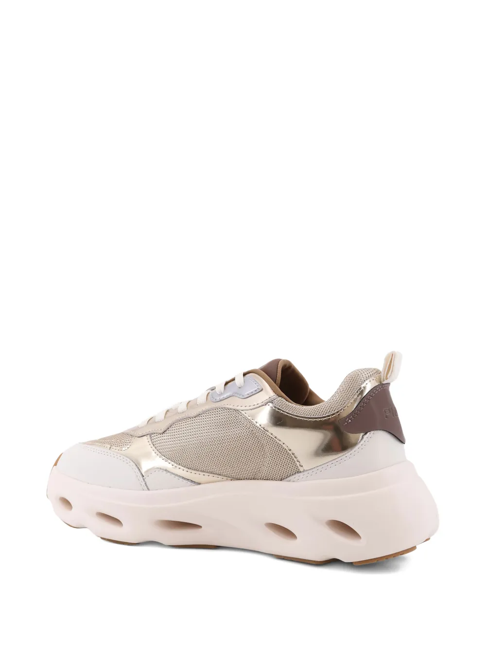 PINKO logo-appliqué sneakers Beige