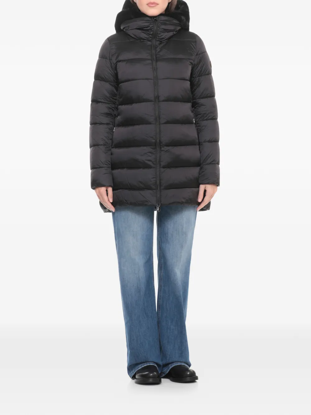 Save The Duck Jack met capuchon Zwart