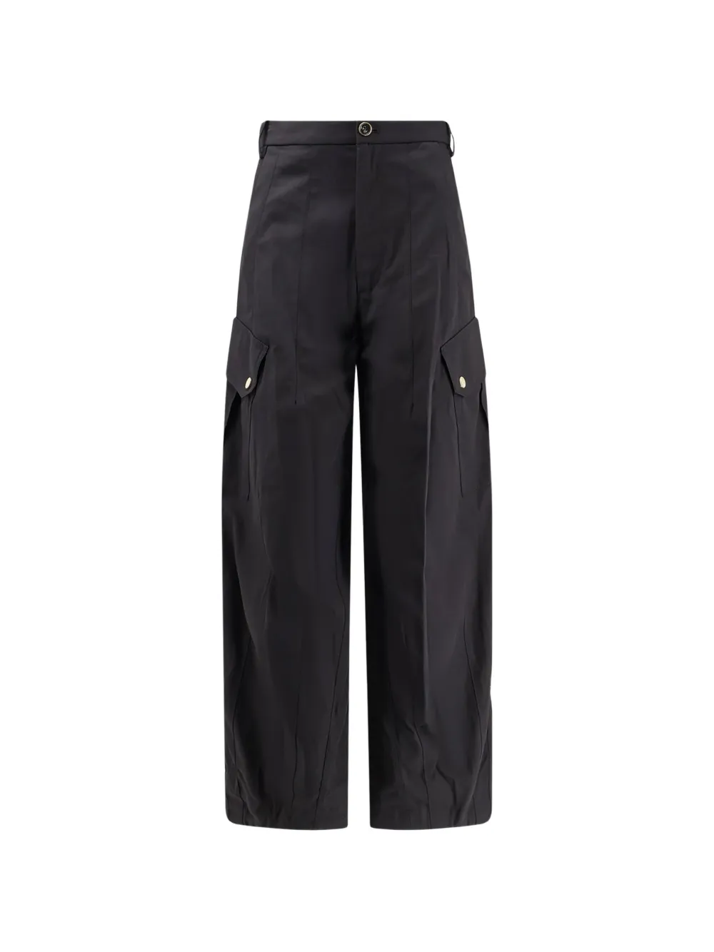 PINKO Rosalin button pocket palazzo pants - Nero