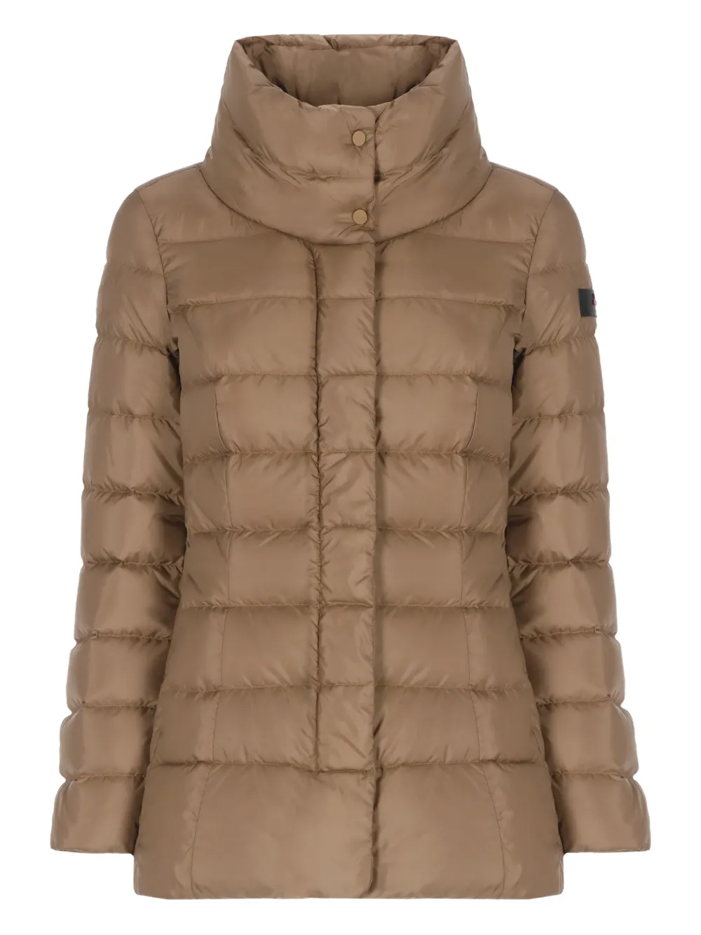 Peuterey high-neck logo patch jacket - Neutrals