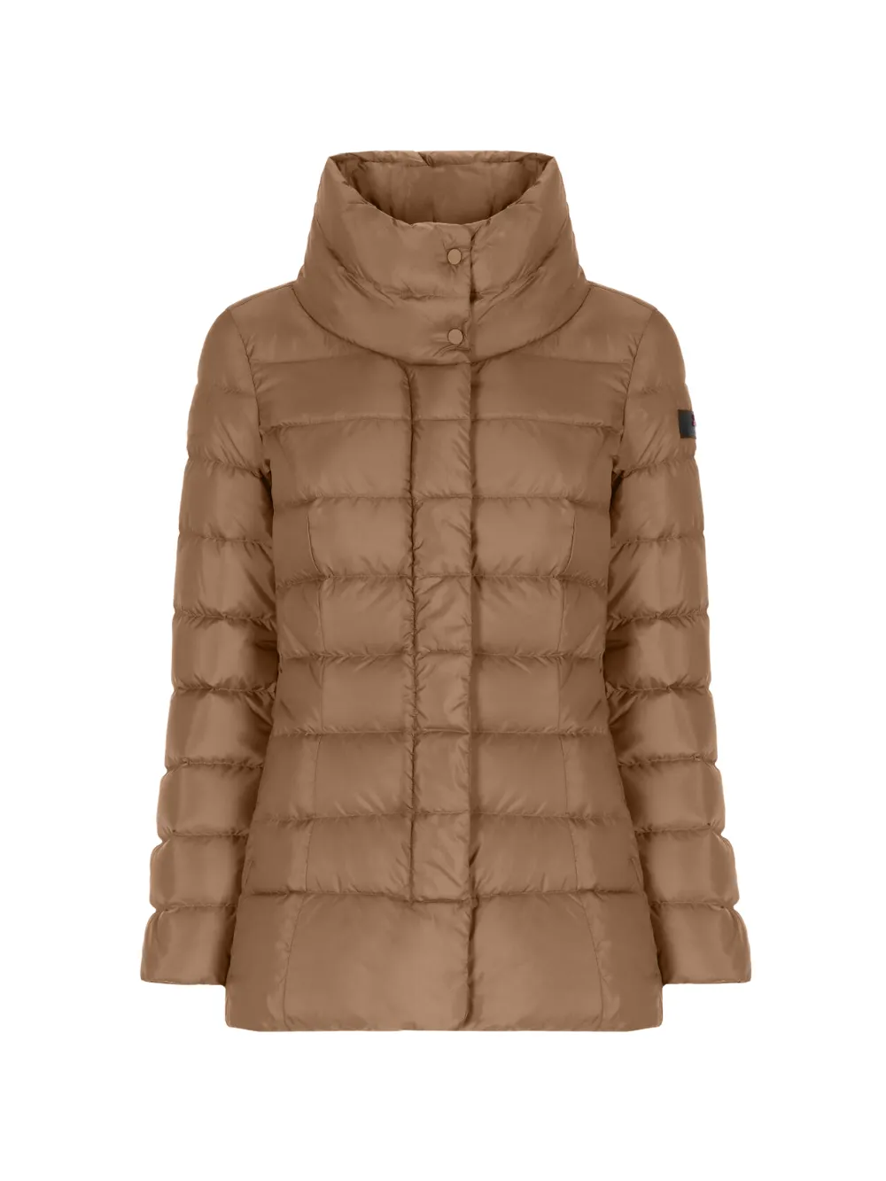 Peuterey high-neck logo patch jacket - Toni neutri