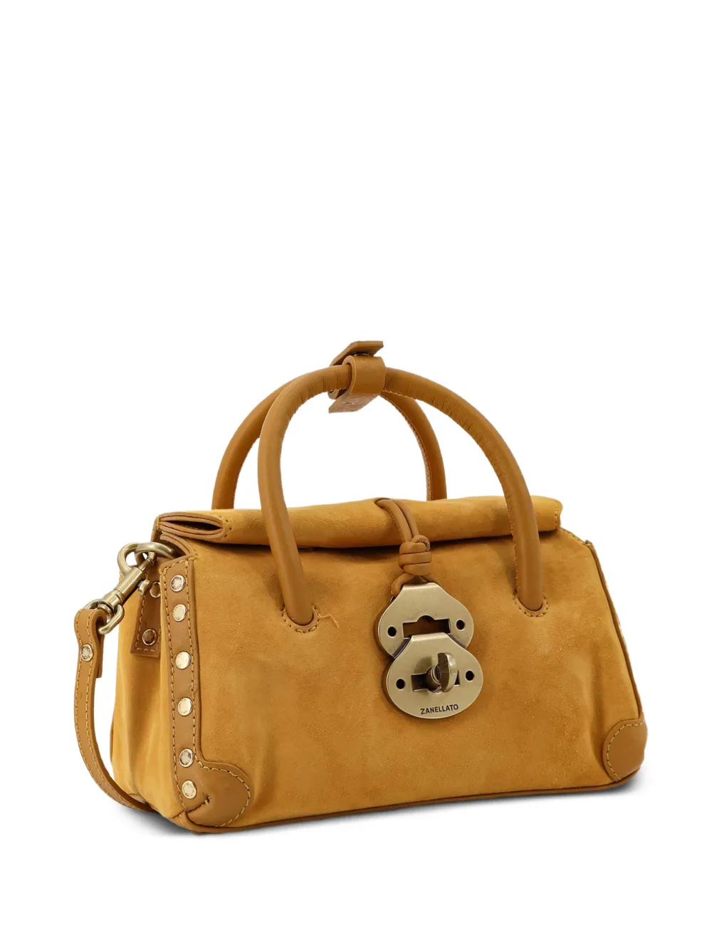 Dotta® Baby Studded Handle Leather Shoulder Bag