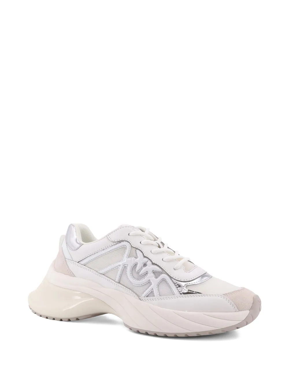 PINKO logo-appliqu&eacute; sneakers - Wit