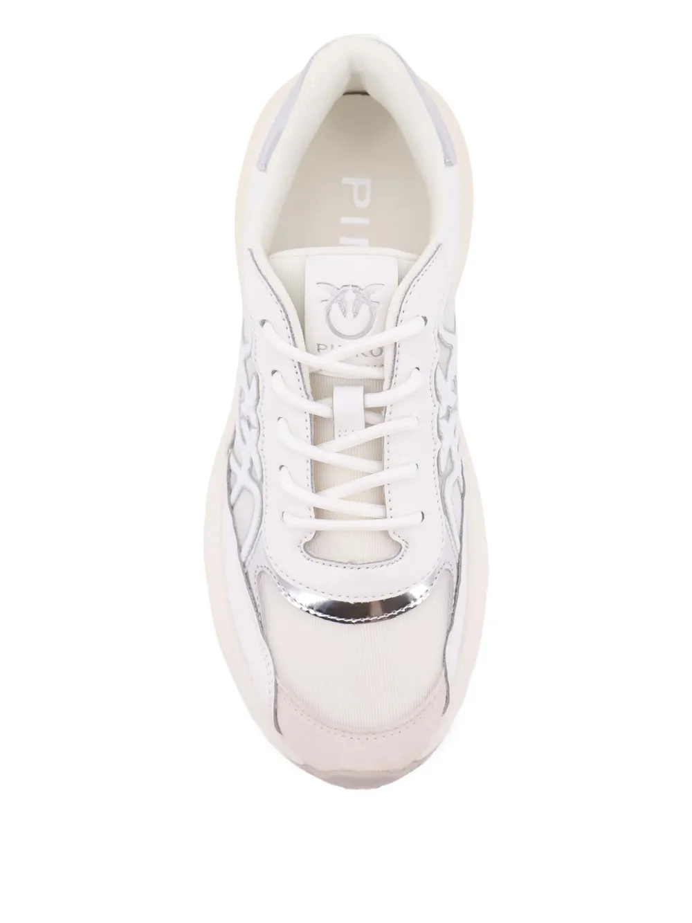 PINKO logo-appliqué sneakers Wit