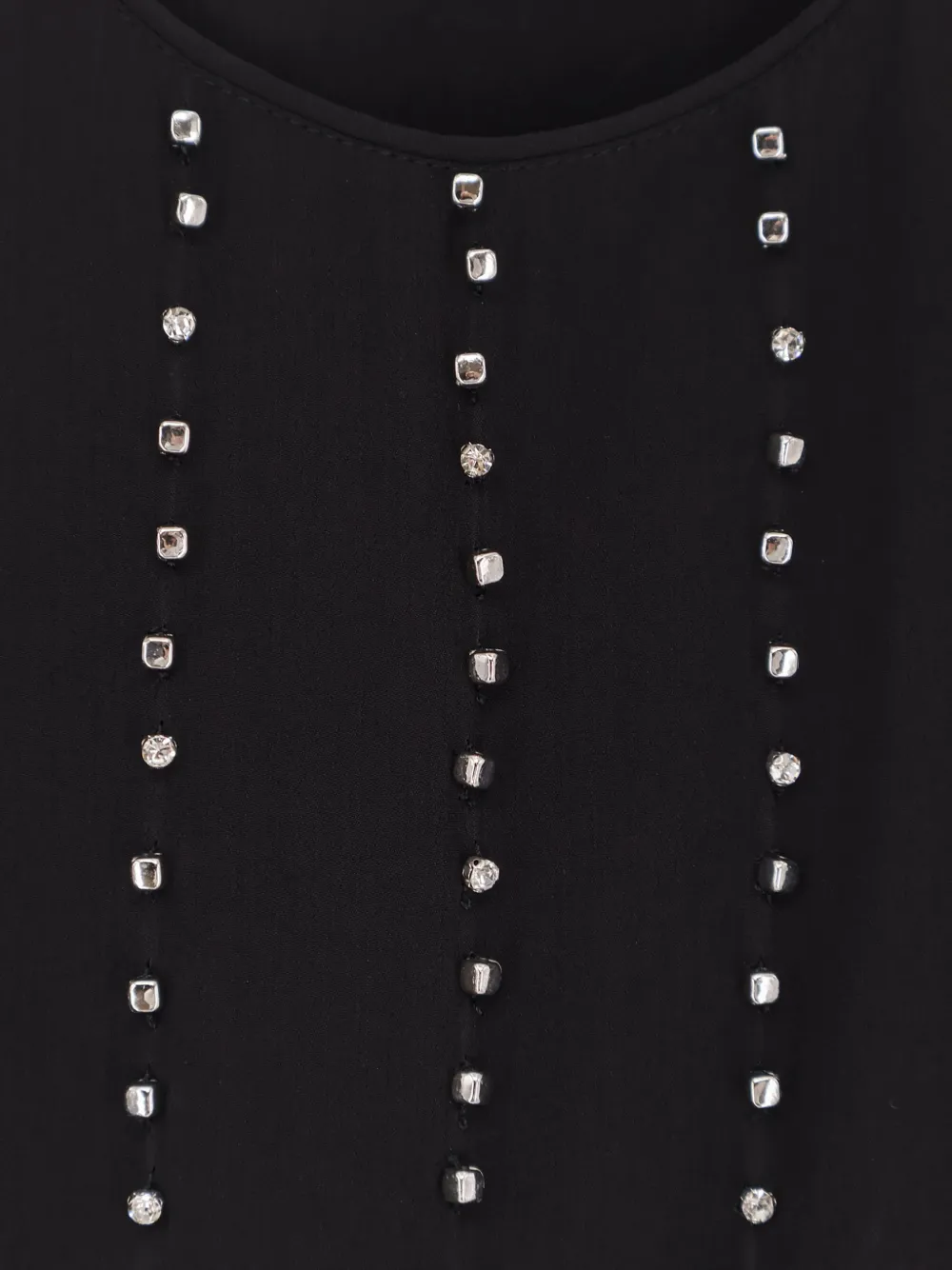 PINKO Verfraaide tanktop Zwart