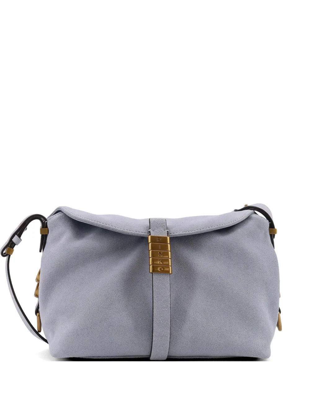 PINKO logo-lettering shoulder bag - Blu