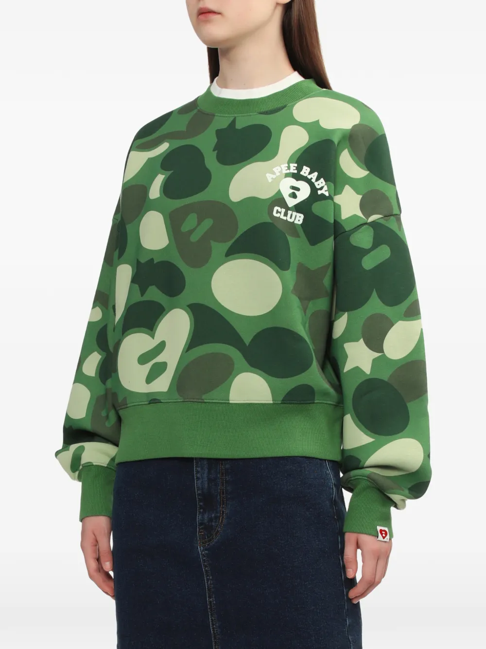  A Bathing Ape® Camouflage Logo Top - Green 