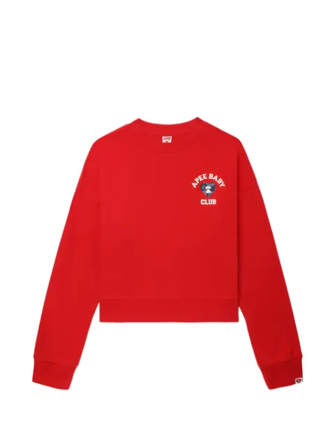 A BATHING APE® appliqué cropped sweater