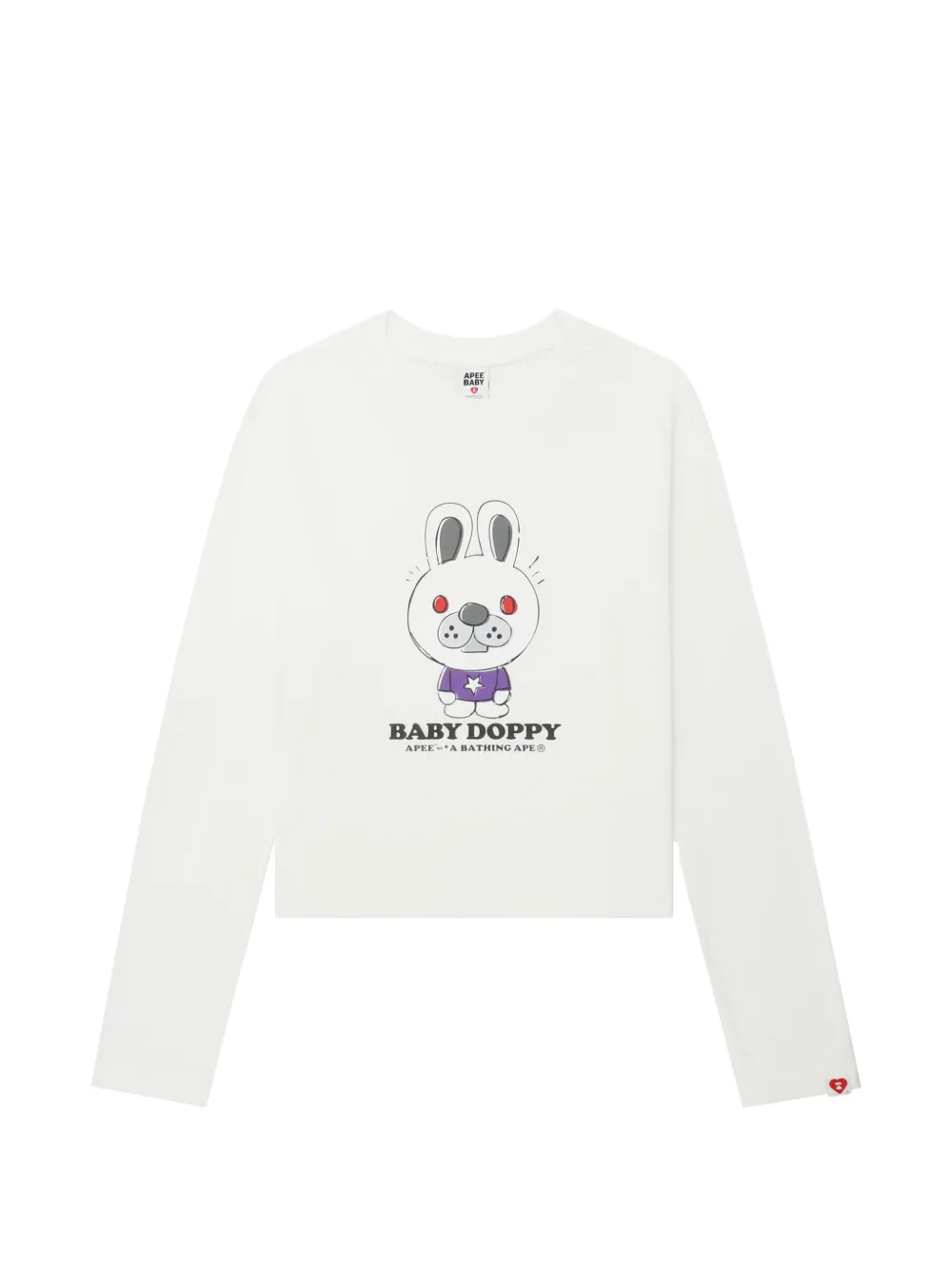 APEE™ by *A BATHING APE® graphic long-sleeve top - Bianco