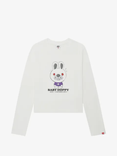 A BATHING APE® graphic long-sleeve top