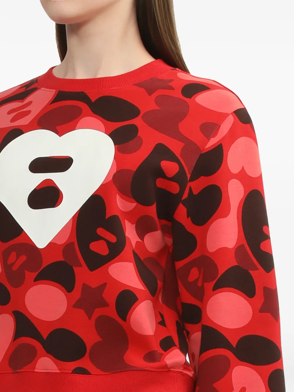 A BATHING APE® ハート セーター | レッド | FARFETCH JP