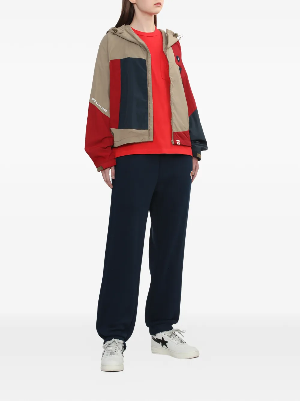 A Bathing Ape® Colourblock Hooded Jacket - Neutrals 