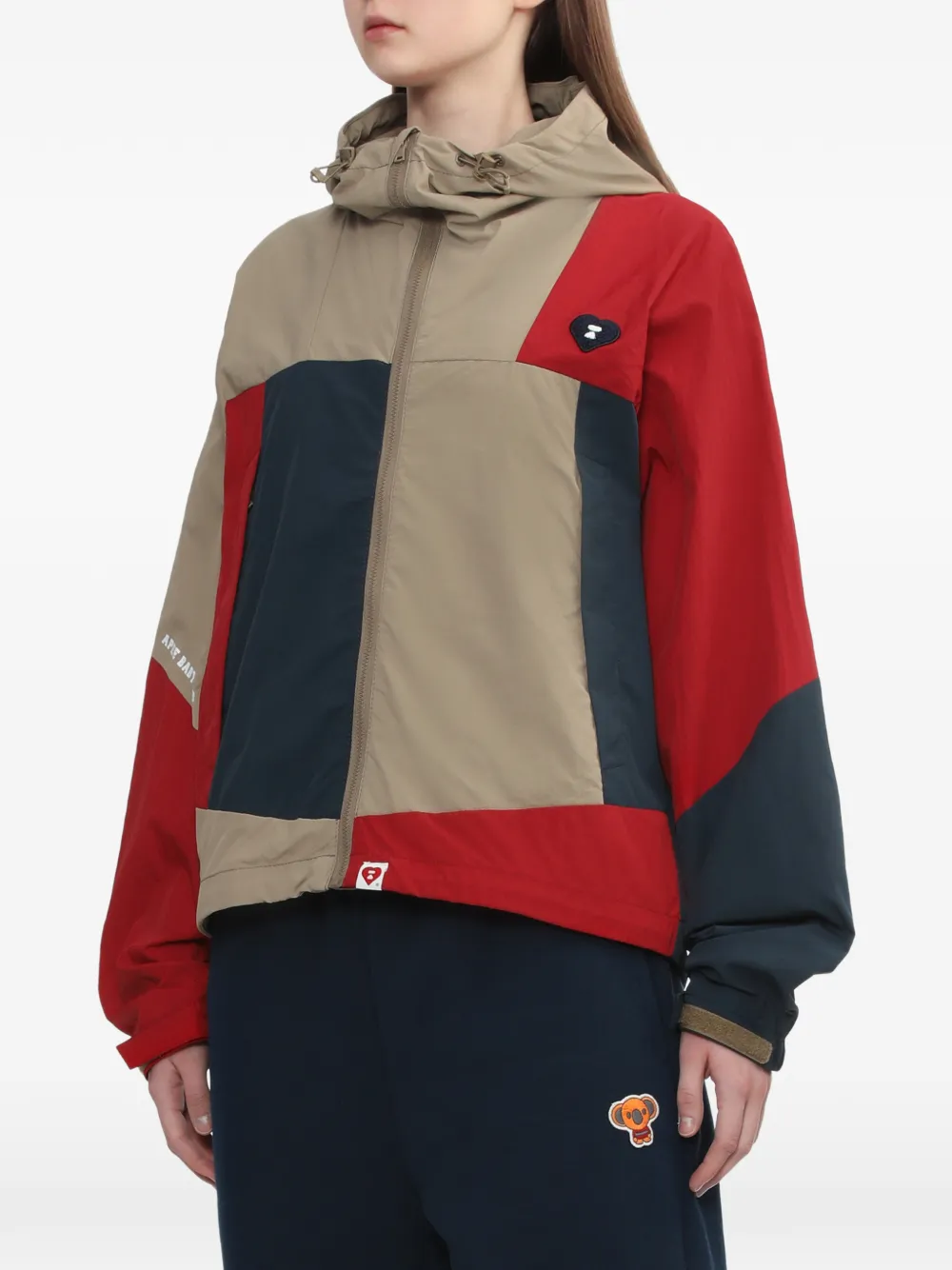  A Bathing Ape® Colourblock Hooded Jacket - Neutrals 