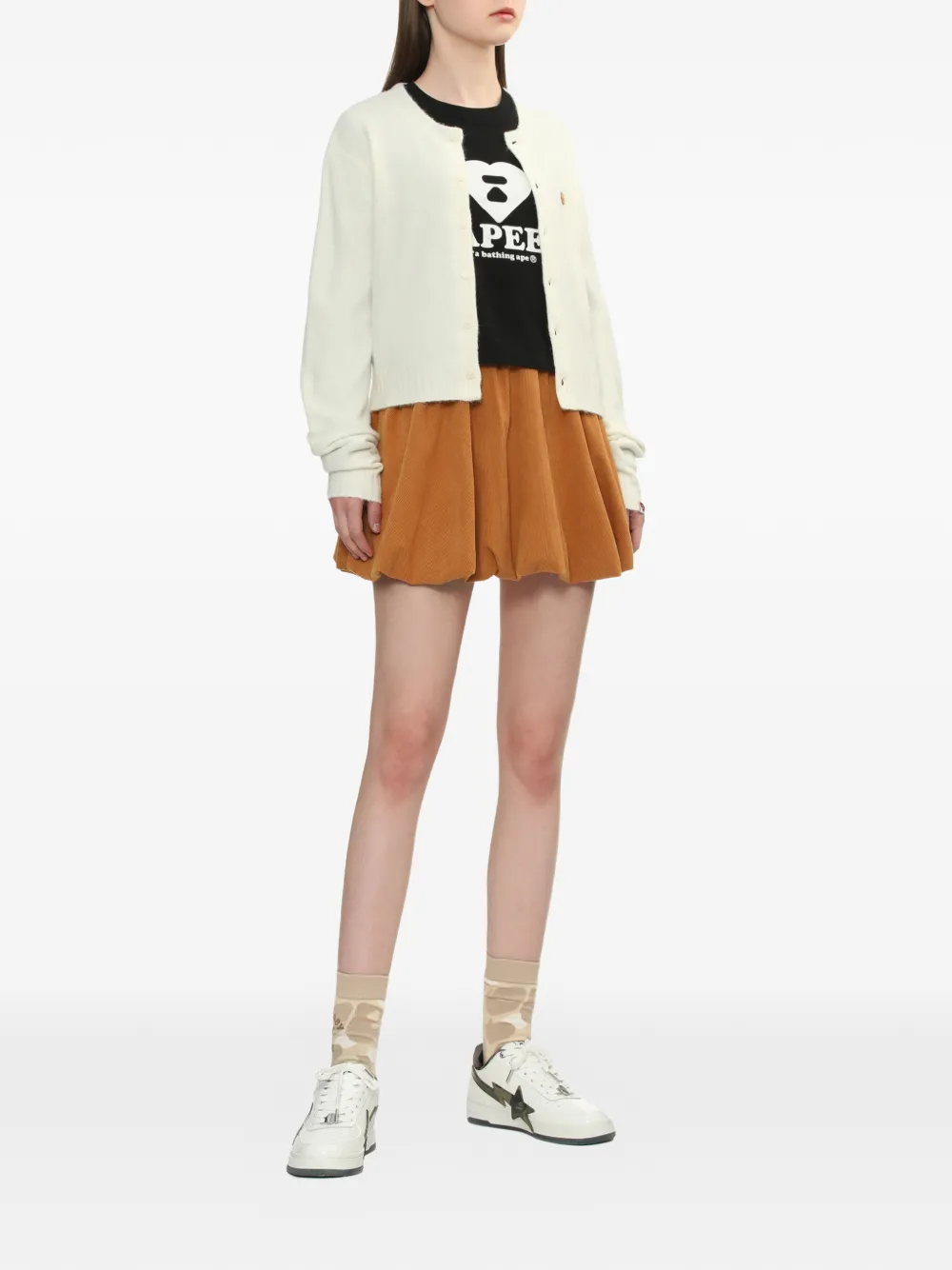  A Bathing Ape® Embroidered Cardigan - Neutrals 