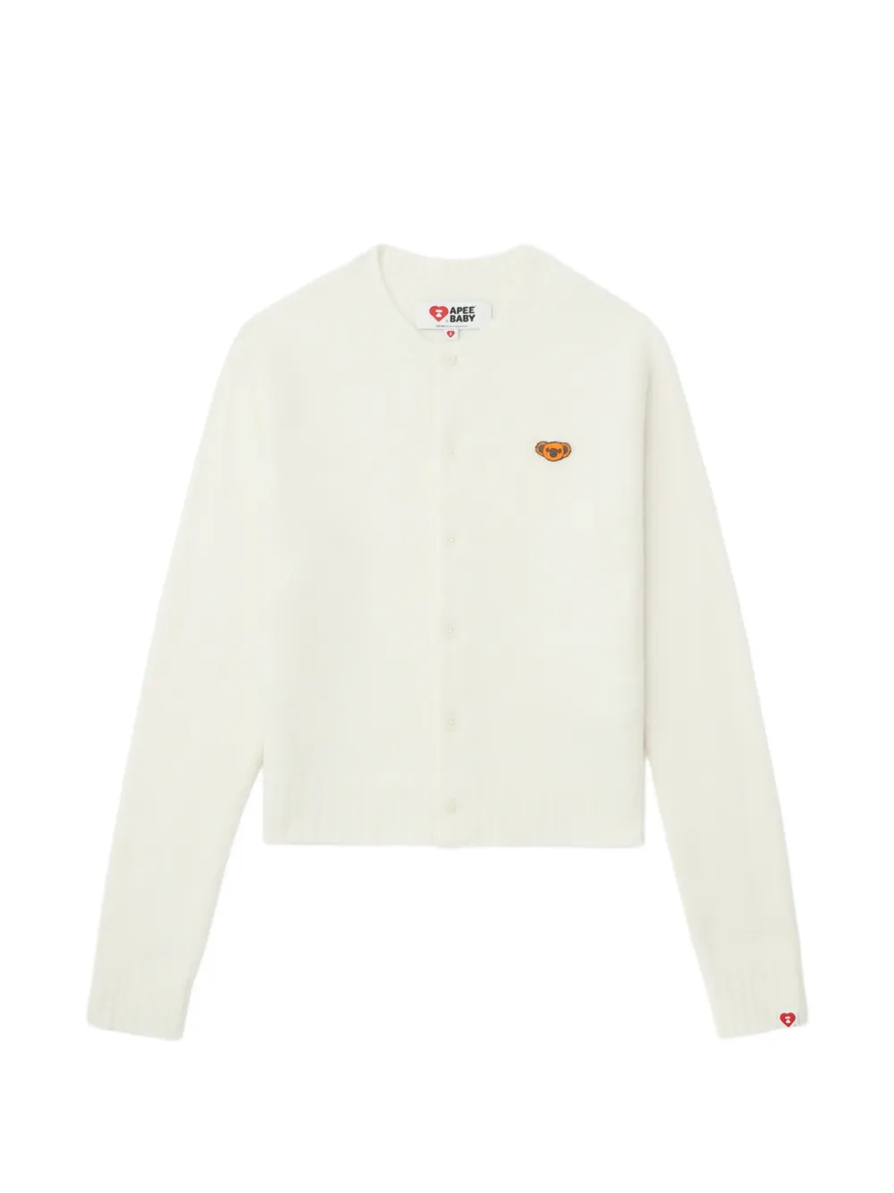 APEE™ by *A BATHING APE® embroidered cardigan - Toni neutri