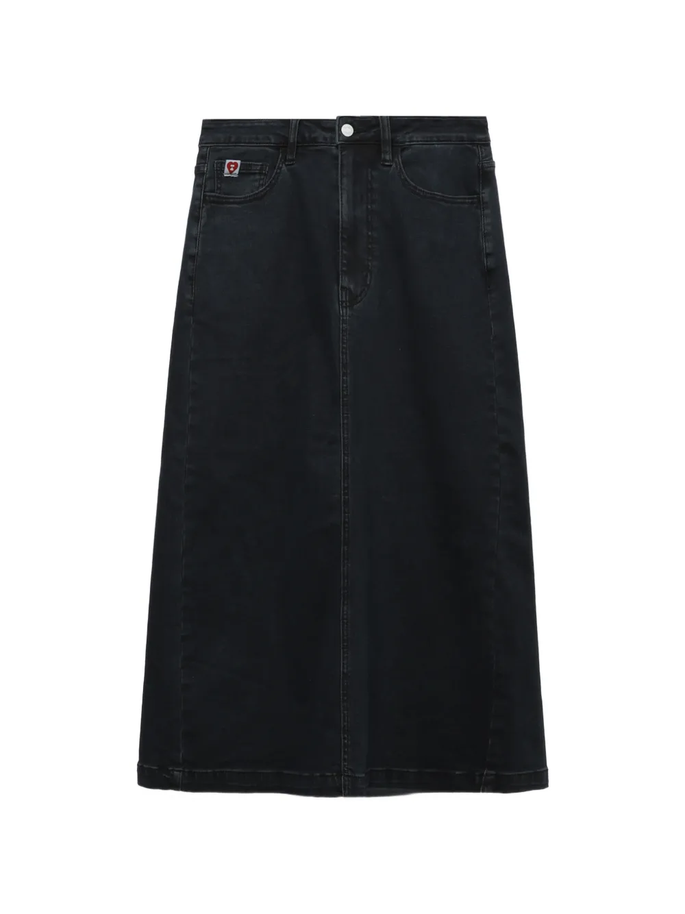 APEE™ by *A BATHING APE® denim maxi skirt - Grau