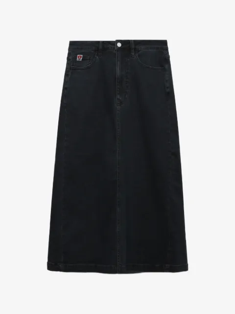 A BATHING APE® denim maxi skirt