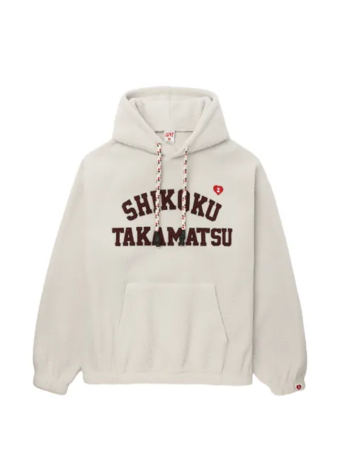 A BATHING APE® appliqué hooded sweater