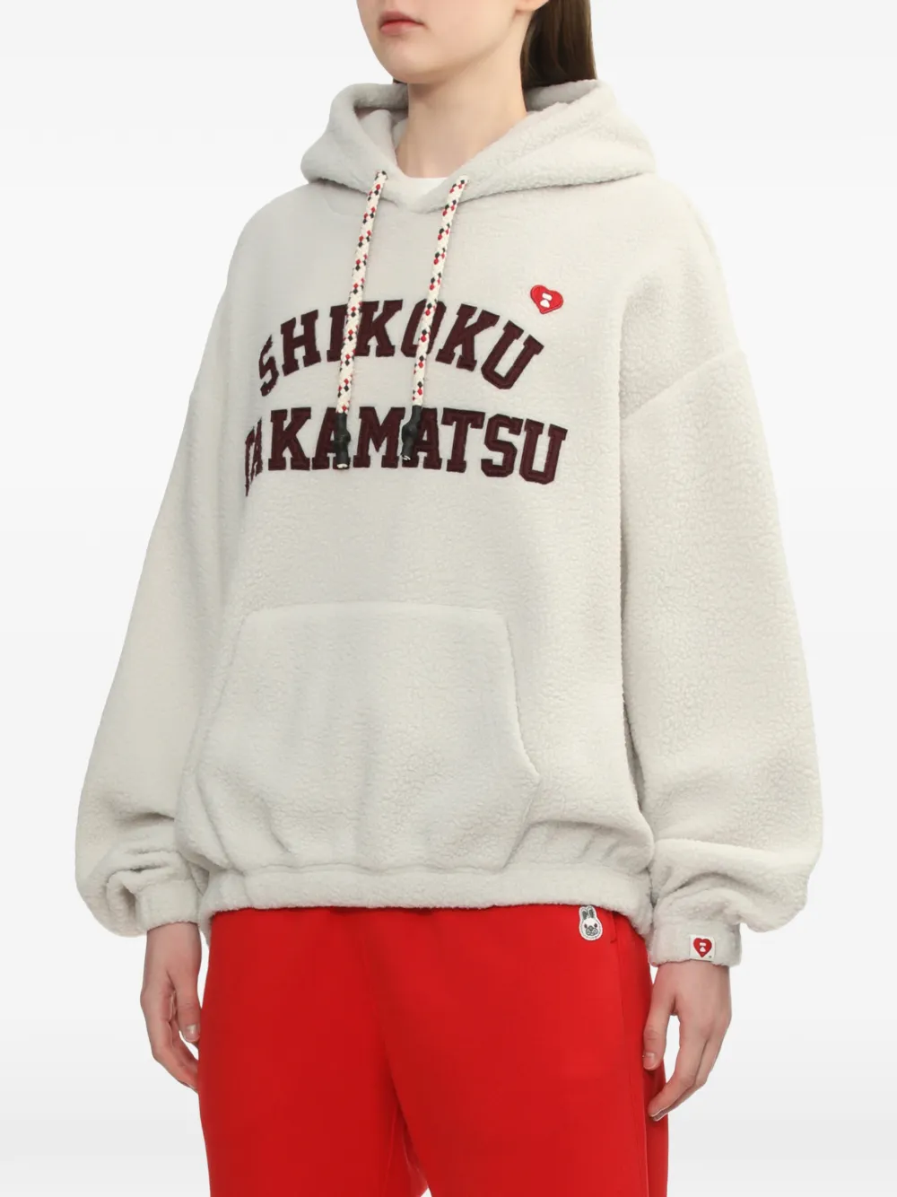  A Bathing Ape® Jersey Con Capucha Y Apliques - Neutro 