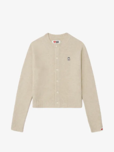 A BATHING APE® bunny-patch button cardigan