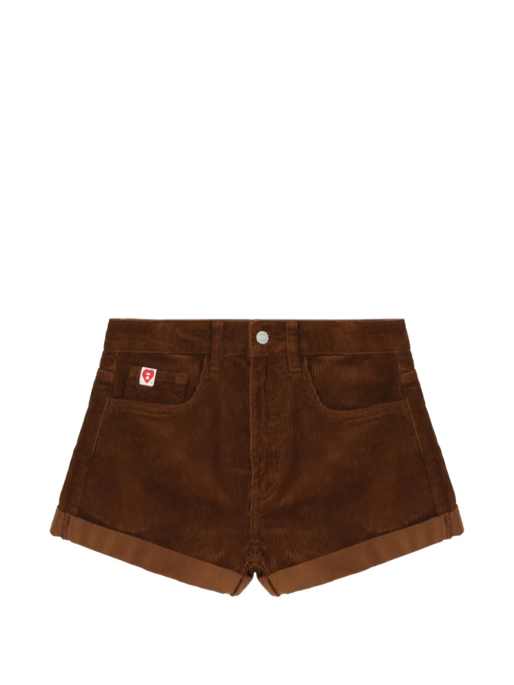 APEE™ by *A BATHING APE® corduroy cuffed shorts - Marrone