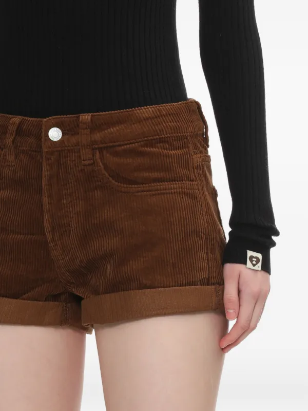 A BATHING APE® コーデュロイ ショートパンツ | ブラウン | FARFETCH JP