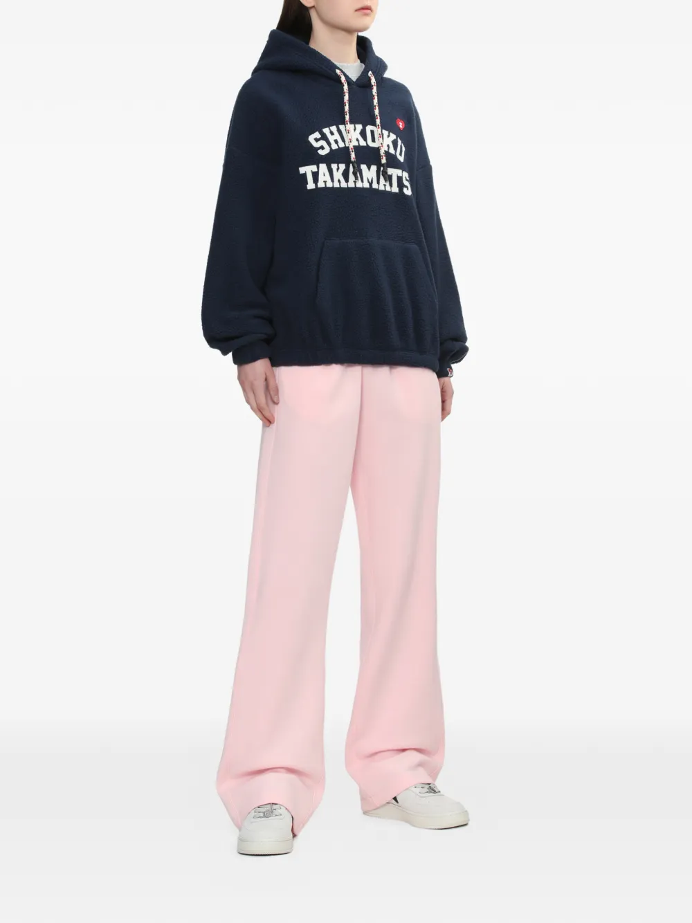 APEE™ by *A BATHING APE hooded graphic sweater - Blauw