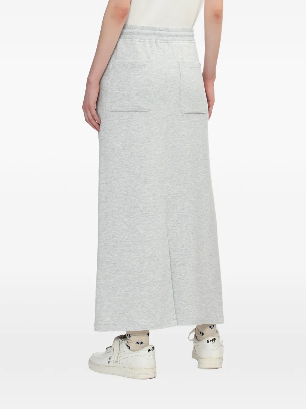 drawstring maxi skirt