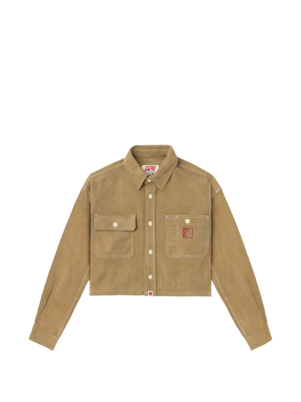 APEE™ by *A BATHING APE® pocket button shirt - Braun